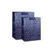 Picture of BLOCK ABSTRACT GIFT BAG DARK BLUE